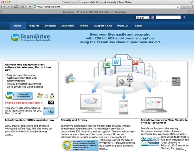 TeamDrive Dropbox Alternative
